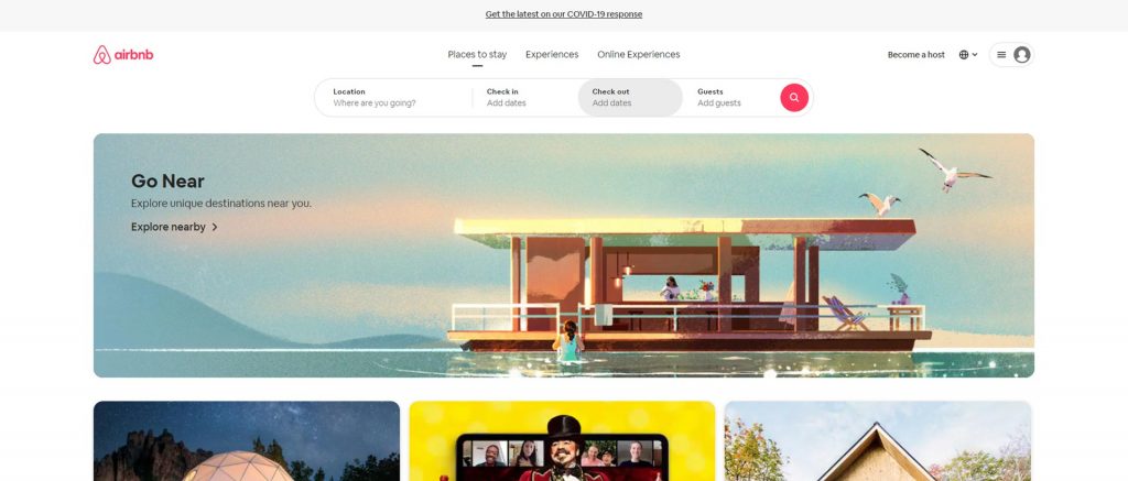 وبسایت Airbnb